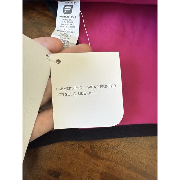 Fabletics Snapdragon Reversible Sports Bra Size XL New Moisture Wicking Gym Yoga - Picture 6 of 6